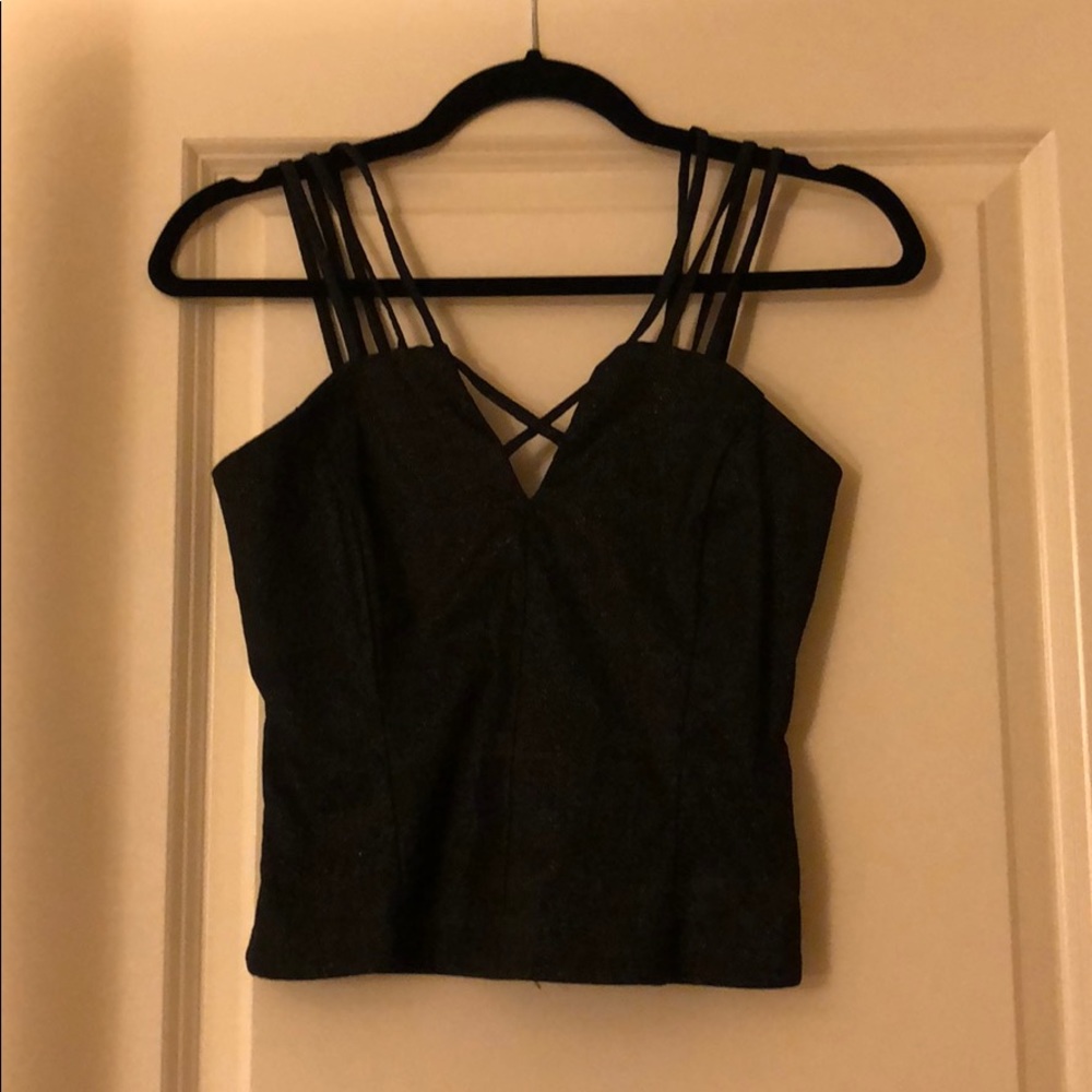 Charlotte Russe glitter tank top